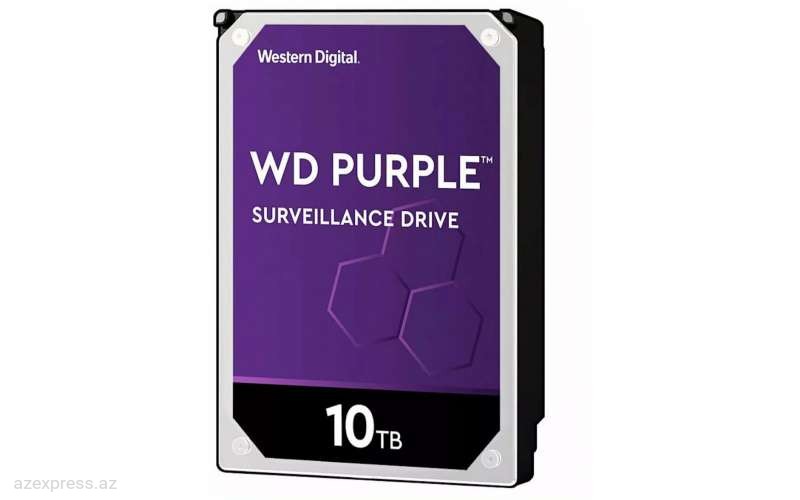 Жесткий диск WD Hikvision WD 102PURX-78 3.5 Purple 10TB 7200  (WD102PURX-78) Bakıda