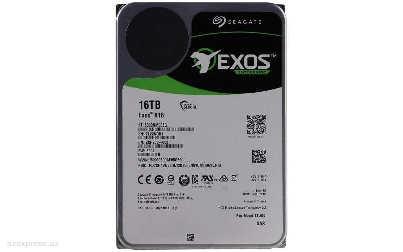 Жесткий диск Seagate ST16000NM002G 16TB RPM7200 3.5' enterprise SAS (ST16000NM002G) Bakıda