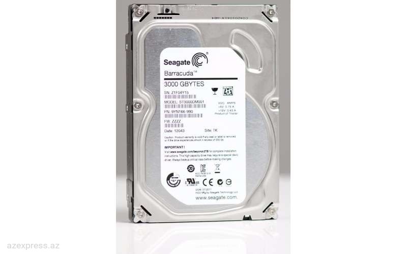 Жесткий диск Seagate Barracuda 3 TB (ST3000DM001) Bakıda